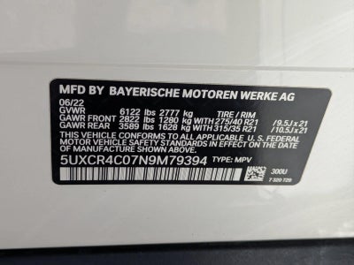 2022 BMW X5 sDrive40i Sports Activity Vehicle