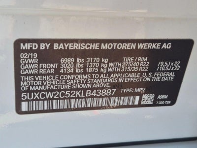 2019 BMW X7 xDrive40i Sports Activity Vehicle