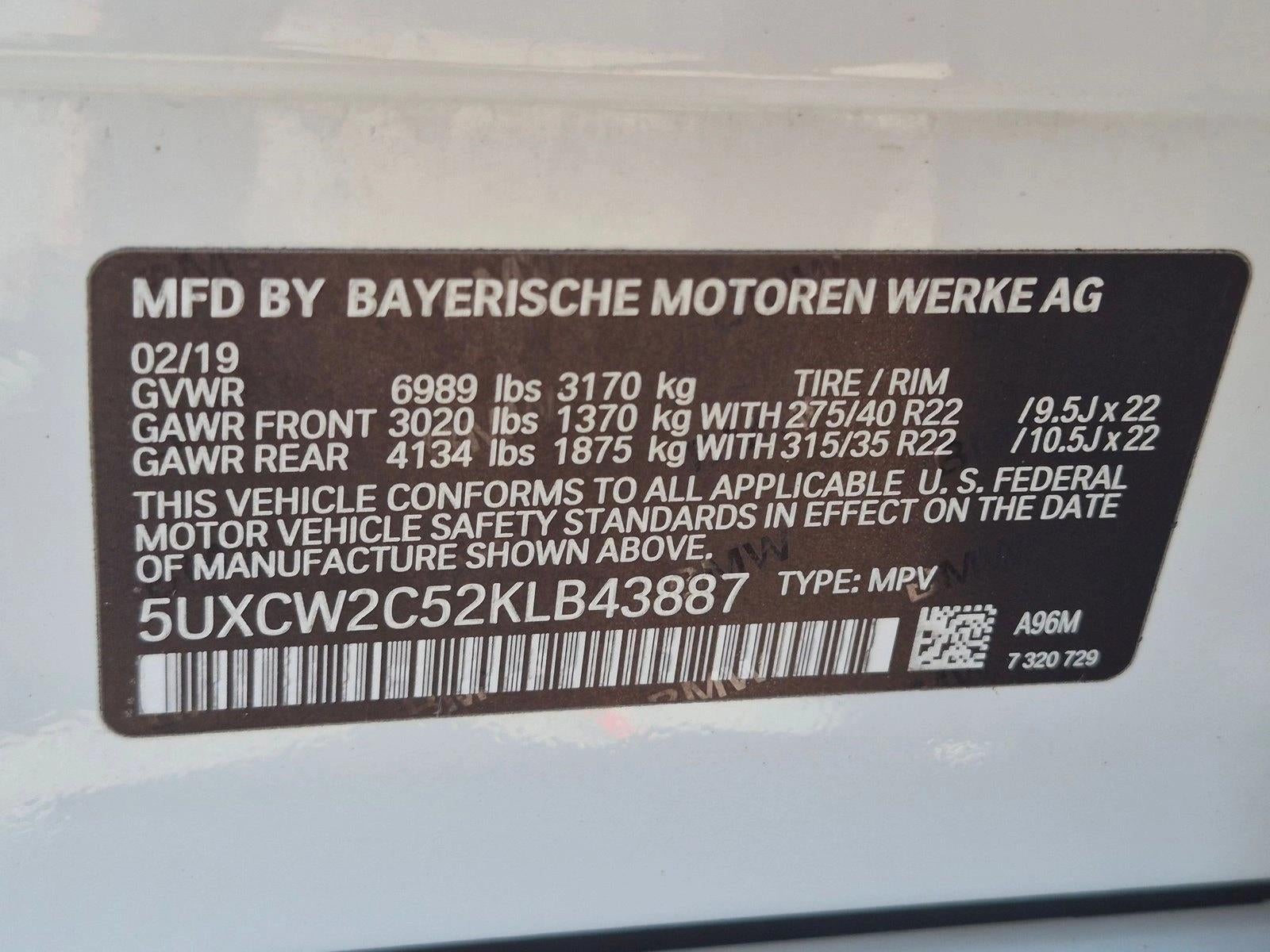 2019 BMW X7 xDrive40i Sports Activity Vehicle