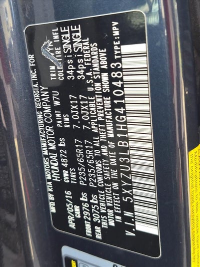 2017 Hyundai Santa Fe Sport 2.4L Auto