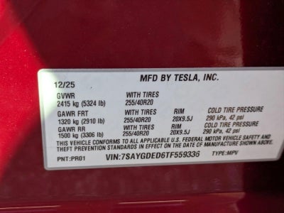2026 Tesla Model Y Premium RWD