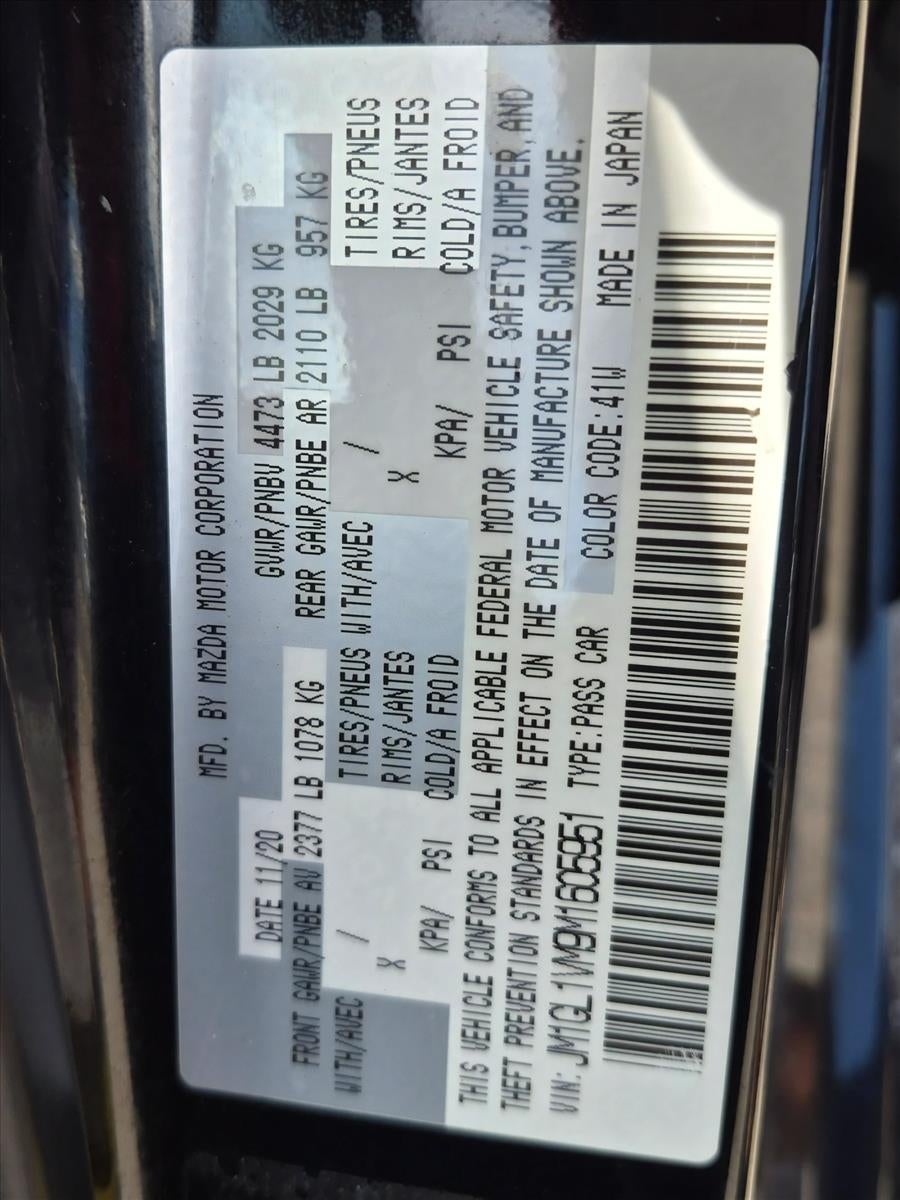 2021 Mazda Mazda6 Touring Auto