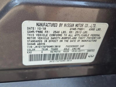 2019 INFINITI Q50 3.0t LUXE RWD