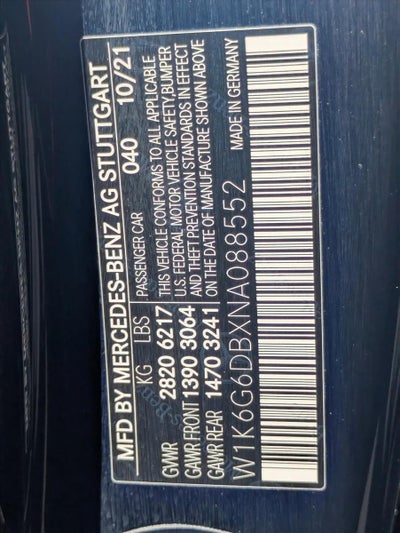 2022 Mercedes-Benz S-Class S 500 4MATIC® Sedan