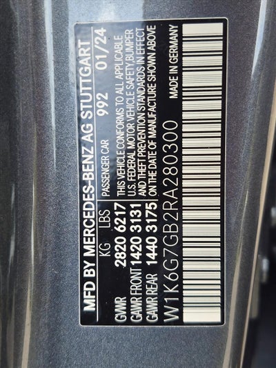 2024 Mercedes-Benz S-Class S 580 4MATIC® Sedan
