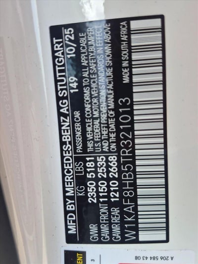 2026 Mercedes-Benz C-Class AMG® C 43 4MATIC® Sedan