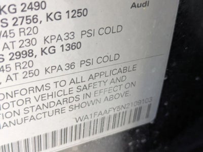 2022 Audi Q5 S line Prestige 45 TFSI quattro