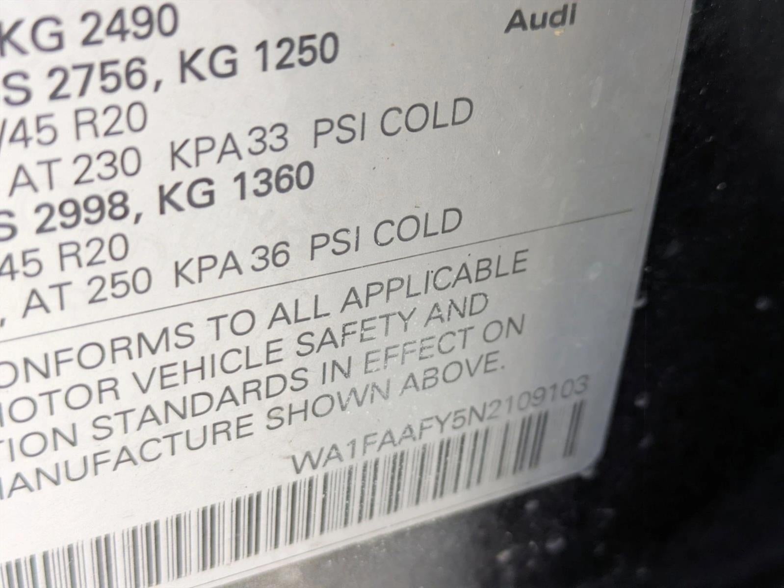 2022 Audi Q5 S line Prestige 45 TFSI quattro