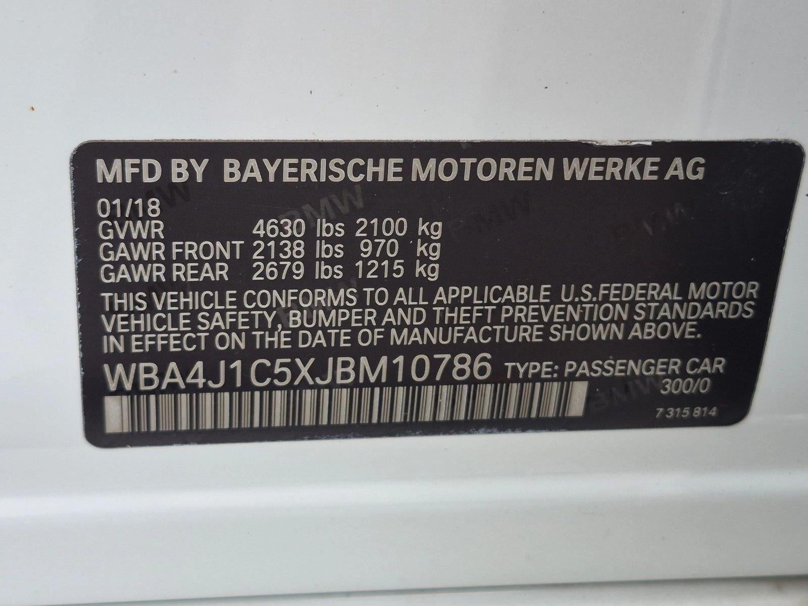 2018 BMW 430i Gran Coupe