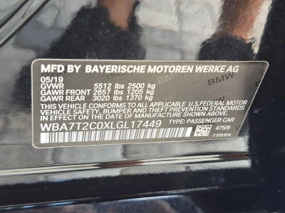 2020 BMW 740i Sedan