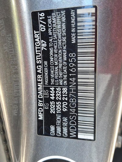2017 Mercedes-Benz CLA CLA 250 4MATIC® Coupe