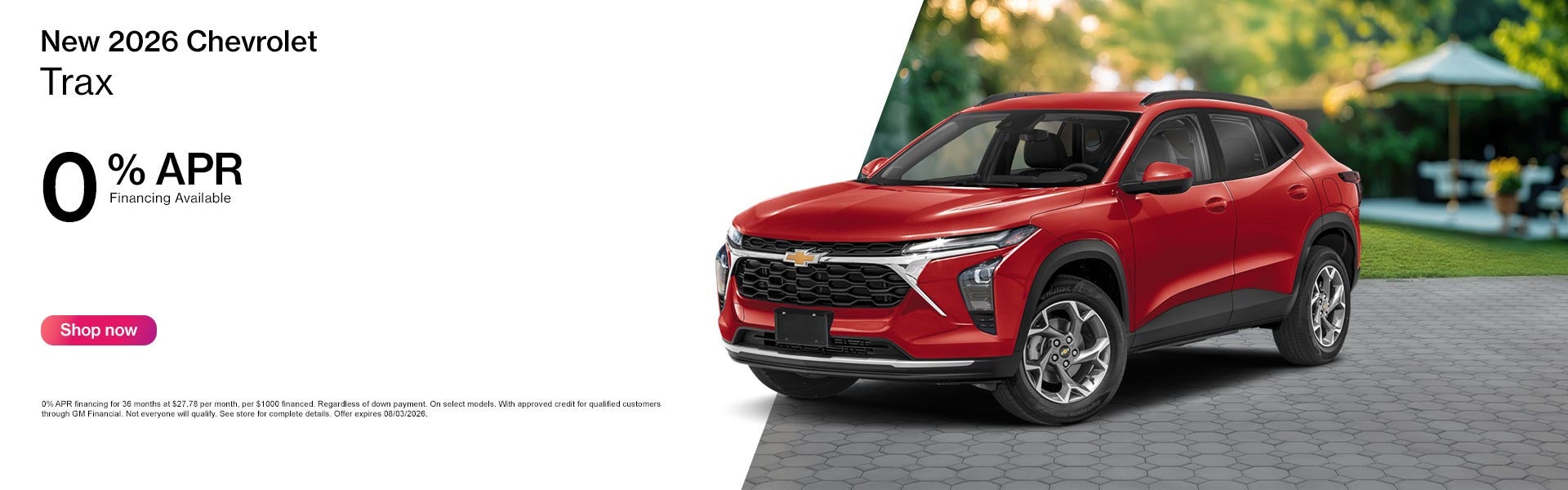 New 2026 Chevrolet Trax APR Offer